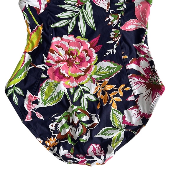 🌻NWOT Anne Cole Flutter Sleeve Zip Up Rashguard One Piece - Picture 12 of 15